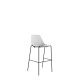 Polypropylene Shell High Stool 4-Leg Black Steel Frame